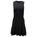Theory Sleeveless Mini Dress in Black Polyester