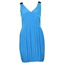 MARC by Marc Jacobs Frances Pleated Sleeveless Dress in Blue Silk - Marc by Marc Jacobs