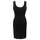 Alice by Temperley fitted dress in black with criss-cross sides - Autre Marque