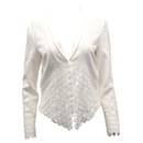 Diane Von Furstenberg Castilla Lace Jacket in White Triacetate