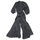 Apiece Apart Waist Tie Jumpsuit in Black Cotton Linen - Autre Marque