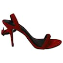 Alexander Wang Julie Strappy Sandals in Red Suede