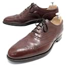 CHURCH'S HICKSTEAD BLOUSE FLOWER TOE SHOES 9F 43 BROWN LEATHER SHOES - Church's