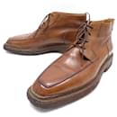 BERLUTI SHOES BOOTS 11 45 BROWN LEATHER BOOTS SHOES - Berluti