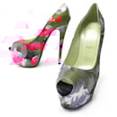 NEW CHRISTIAN LOUBOUTIN SHOES HIGHNESS PUMPS 39.5 NEW SHOES CANVAS - Christian Louboutin