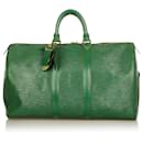 Louis Vuitton Green Epi Keepall 45