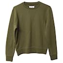 Maison Margiela Decortique Elbow Patch Sweatshirt in Green Cotton - Maison Martin Margiela