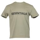 Camiseta Fear Of God Essentials de punto de algodón marrón - Fear of God