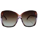 Linda Farrow Luxe LFL 137 10 Cat-Eye-Sonnenbrille aus violettem Acetat