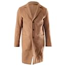 Mr P.  Button-front Overcoat in Tan Wool - Autre Marque