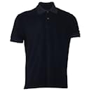 Tom Ford Short Sleeves Polo Shirt in Navy Blue Cotton