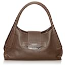 Tods Brown Leather Schultertasche - Tod's