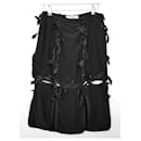 Yves Saint Laurent x Tom Ford AW02  Black Silk Panel & Bow Skirt