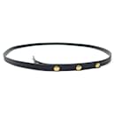 LOUIS VUITTON BELT ANSE FOR FLORENTINE BAG IN BLACK LEATHER STRAP BELT - Louis Vuitton