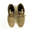 Z Zegna Men's Taupe Suede Leather High Top Sneakers Trainers 10.5 Eur, 10.5 US - Ermenegildo Zegna