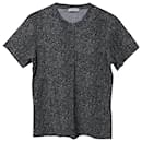 Sandro Paris T-shirt with Printed Spots in Black Cotton