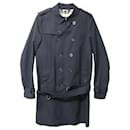 Burberry Chelsea Trench in Navy Blue Classic Cotton Gabardine