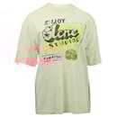Acne Studios x Grant Levy Oversized Logo-Print T-Shirt in Cream Cotton - Autre Marque
