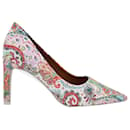 Zimmermann Printed Woven Pumps in Multicolor Linen