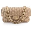 NEW CHANEL CLASSIC TIMELESS M HAND BAG GOLD CHEVRON LEATHER NEW HAND BAG - Chanel