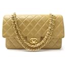 CHANEL CLASSIC TIMELESS MEDIUM HANDBAG BEIGE QUILTED LEATHER HAND BAG - Chanel