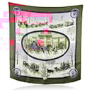 Hermes Vintage Silk Scarf L'Hiver En Poste 1975 Philippe Ledoux - Hermès