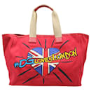 Red Canvas #DGloveslondon Tote Bag - Dolce & Gabbana