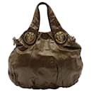 Vintage Dark Brown Hobo Bag with Golden Elements - Gucci