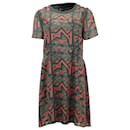 Marc by Marc Jacobs Geo-Maze A-Line Dress in Multicolor Silk