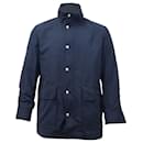 Brunello Cucinelli Parka Jacket in Blue Polyester