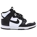 Nike Dunk High in Black White Leather