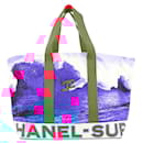 XL Blue x Red Wave Surf Beach Tote Bag - Chanel