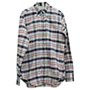 Thom Browne Check-Pattern Shirt in Multicolor Cotton