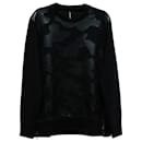 Neil Barrett Camouflage Tonal Patch Sweatshirt in Black Lyocell