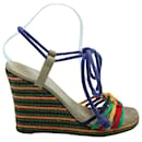Marc Jacobs Espadrille Wedge in Multicolor Cotton