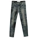Iro Acid-Washed Jeans in Blue Cotton