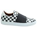 Givenchy Checkerboard Slip-On Trainers in White Leather