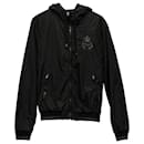 Dolce & Gabbana Hooded Bomber Jacket in Black Polyamide