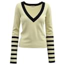 Temperly London Tennis Rib Knit Top in Multicolor Cashmere - Temperley London