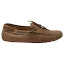 Tod's Gommino Driving Shoes in Brown Nubuck