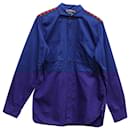 Junya Watanabe Comme Des Garçons Button Down Shirt in Blue Cotton