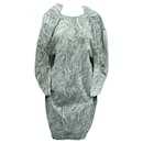 Marni Robe à imprimé abstrait en coton noir et blanc