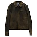 Ralph Lauren Zipped Jacket in Brown Leather  