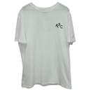 APC Logo Print T-Shirt in White Cotton - Apc
