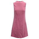 Alice + Olivia Coley Ärmelloses kurzes Kleid aus rosafarbenem Polyester