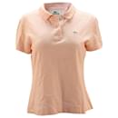 Lacoste Kurzarm-Poloshirt aus rosa Baumwolle