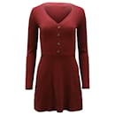 Reformation Jeans Knit Mini Dress in Red Tencel