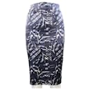 Blue Printed Skirt  - Autre Marque