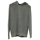 Loro Piana Reversible Hooded Jacket in Dark Gray Cashmere