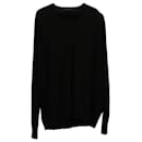 Prada Knitted V-neck Sweater in Black Wool